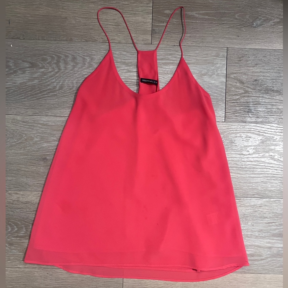 Rosette by BE COOL spaghetti strap racerback flowy tank top camisole size medium
